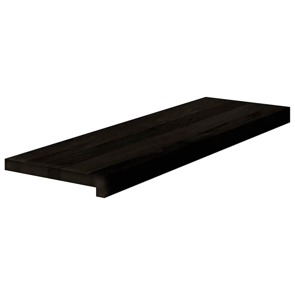Gazišta stepenice 12 kom tamnosmeđi 80x25x2 cm masivna hrast