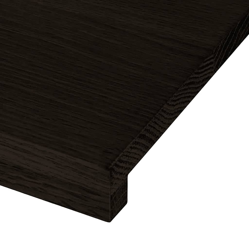 Gazišta stepenice 12 kom tamnosmeđi 90x30x2 cm masivna hrast