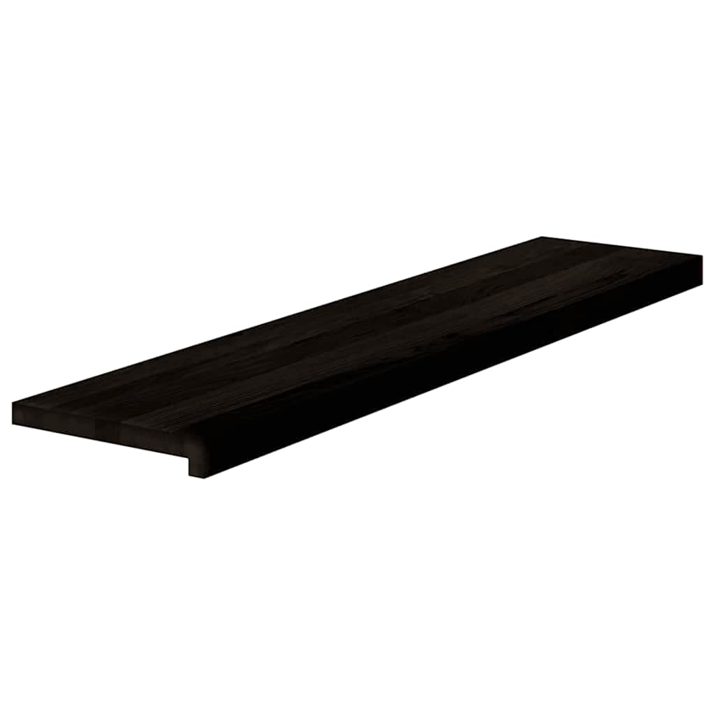 Gazišta stepenice 16 kom tamnosmeđi 110x25x2 cm masivna hrast