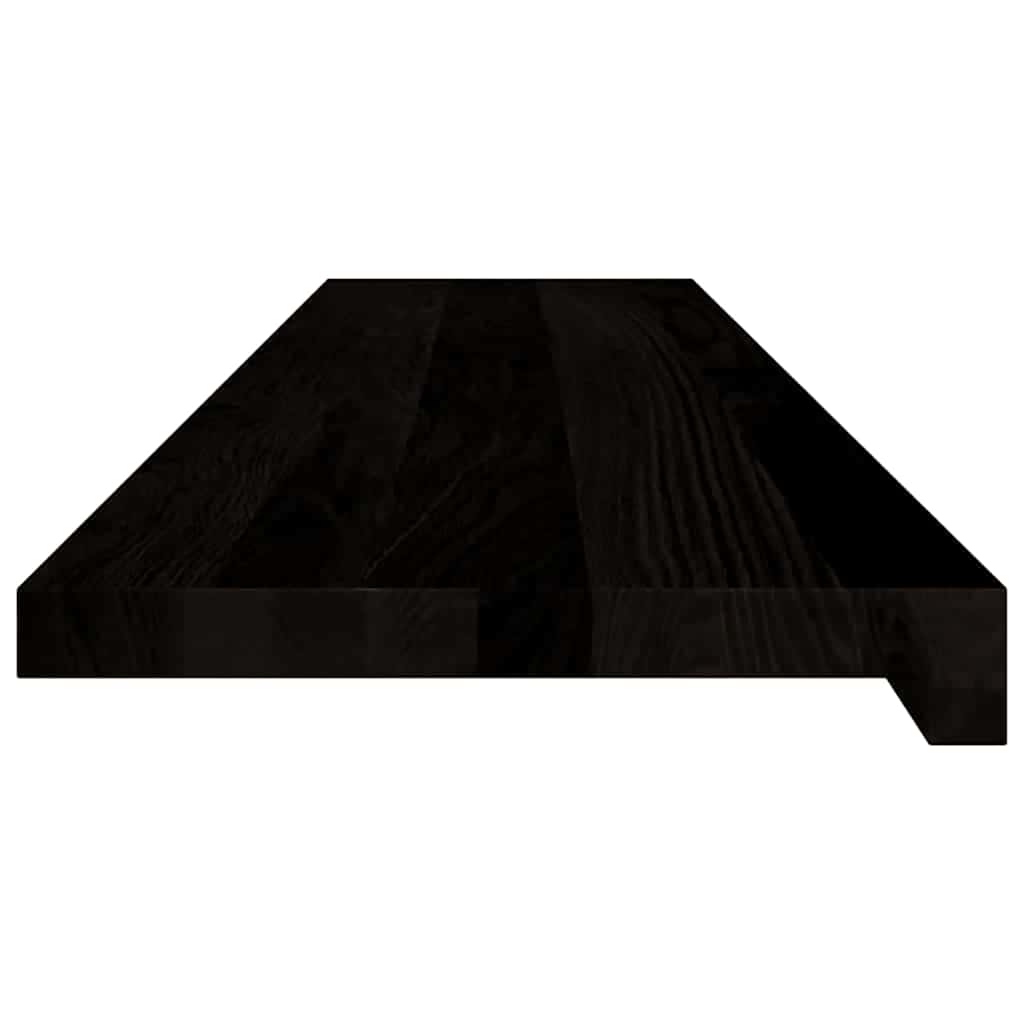 Gazišta stepenice 16 kom tamnosmeđi 110x25x2 cm masivna hrast