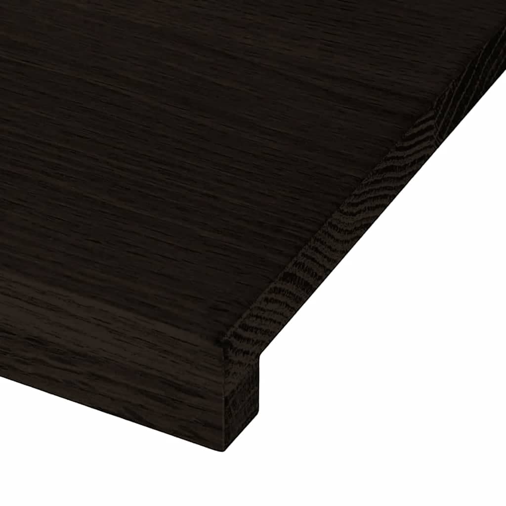 Gazišta stepenice 16 kom tamnosmeđi 100x30x2 cm masivna hrast