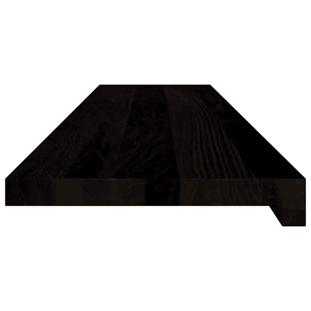 Gazišta stepenice 16 kom tamnosmeđi 110x30x2 cm masivna hrast