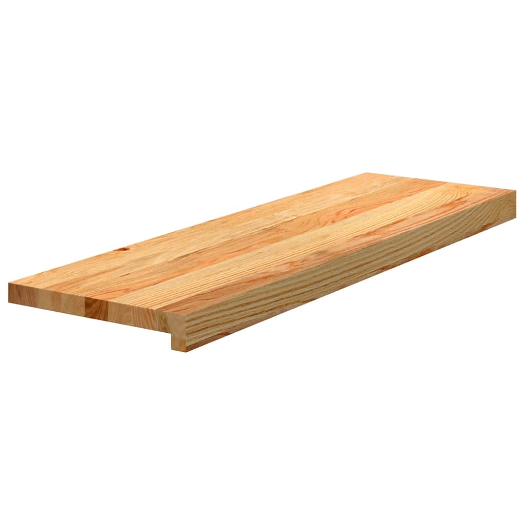 Gazišta stepenice 2 kom svjetlosmeđi 80x30x2 cm masivna hrast