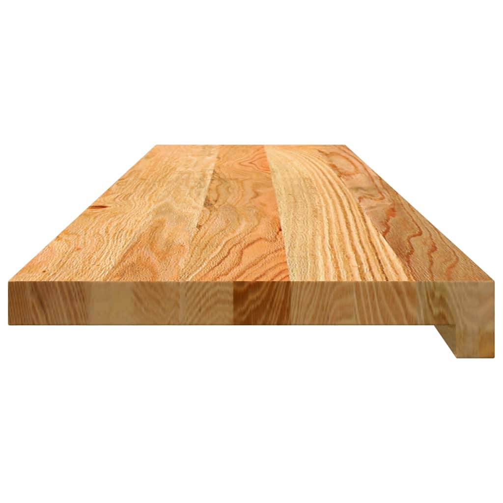 Gazišta stepenice 2 kom svjetlosmeđi 100x30x2 cm masivna hrast