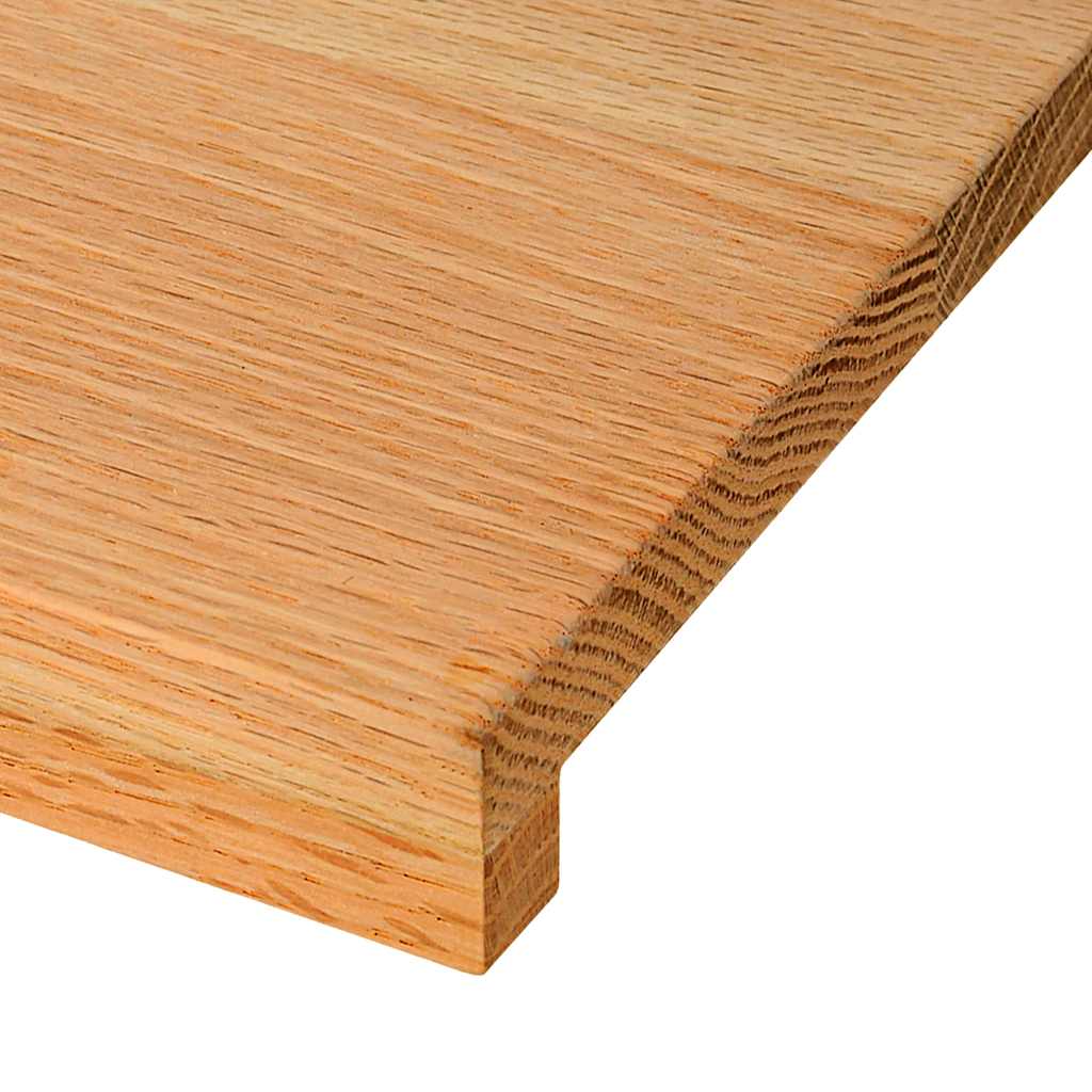 Gazišta stepenice 2 kom svjetlosmeđi 120x30x2 cm masivna hrast