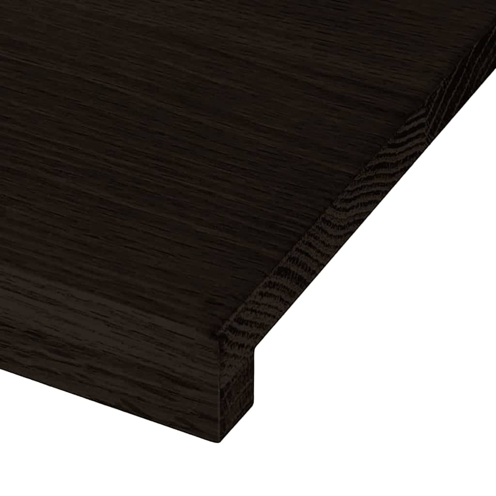 Gazišta stepenice 2 kom tamnosmeđi 110x30x2 cm masivna hrast