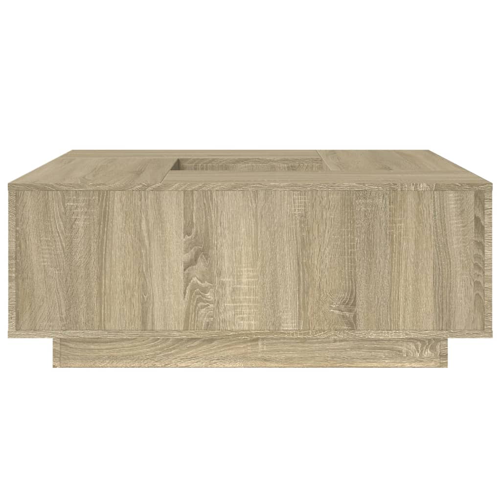 Stolić za kavu boja hrasta 100 x 100 x 40 cm konstruirano drvo