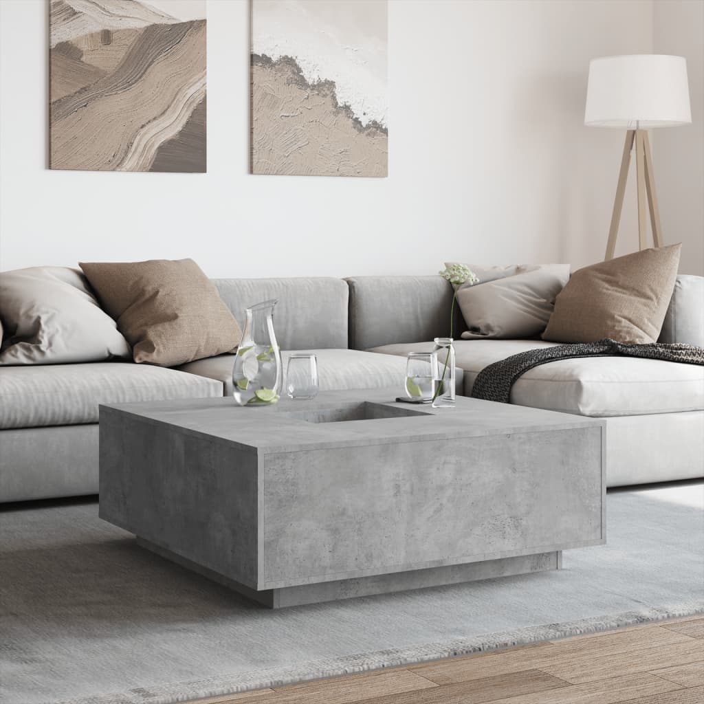 Stolić za kavu boja hrasta 100 x 100 x 40 cm konstruirano drvo