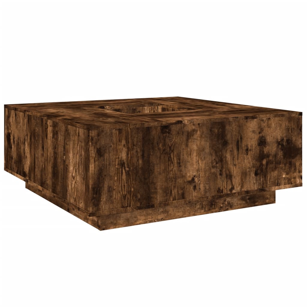 Stolić za kavu boja hrasta 100 x 100 x 40 cm konstruirano drvo