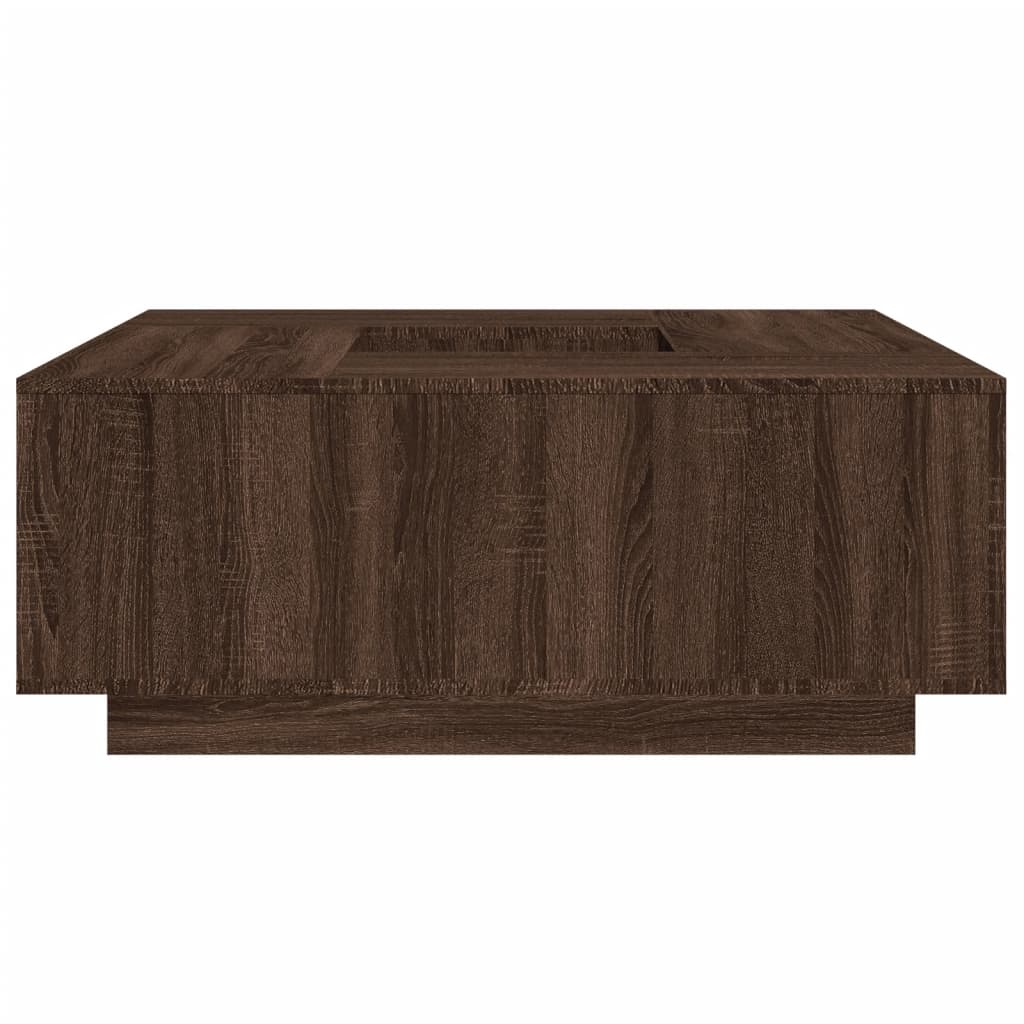 Stolić za kavu boja hrasta 100x100x40 cm konstruirano drvo