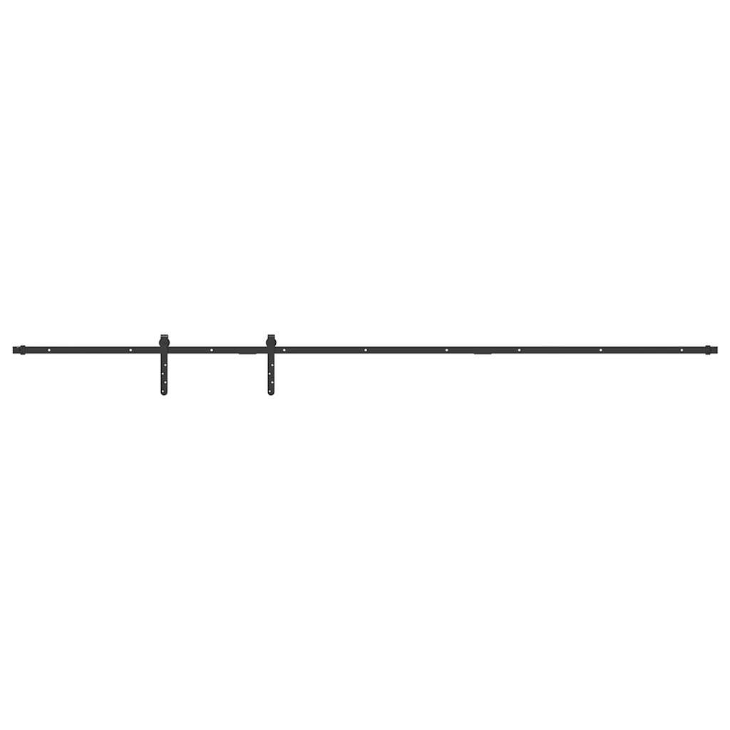 Komplet kliznih vrata ormarića 244 cm ugljični čelik