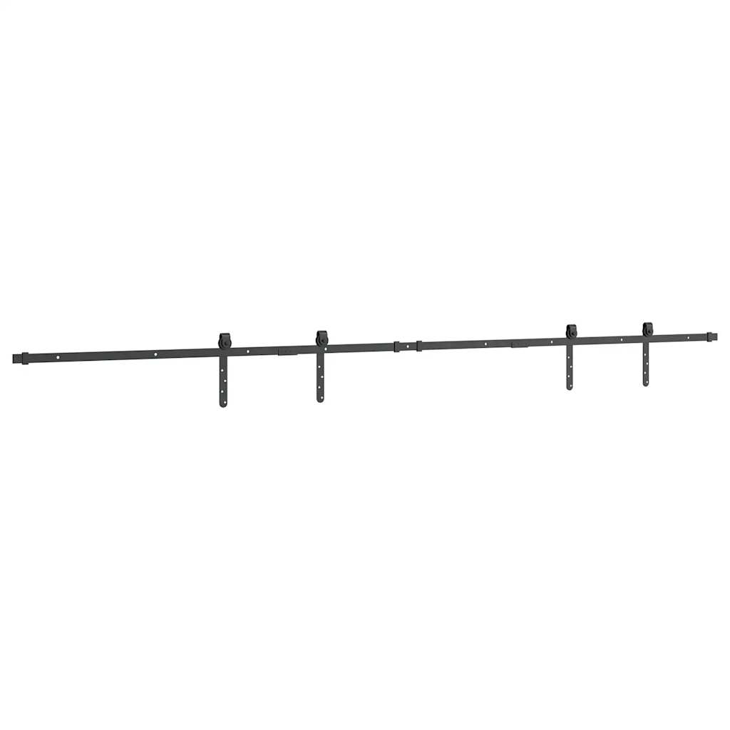 Komplet kliznih vrata ormarića 244 cm ugljični čelik