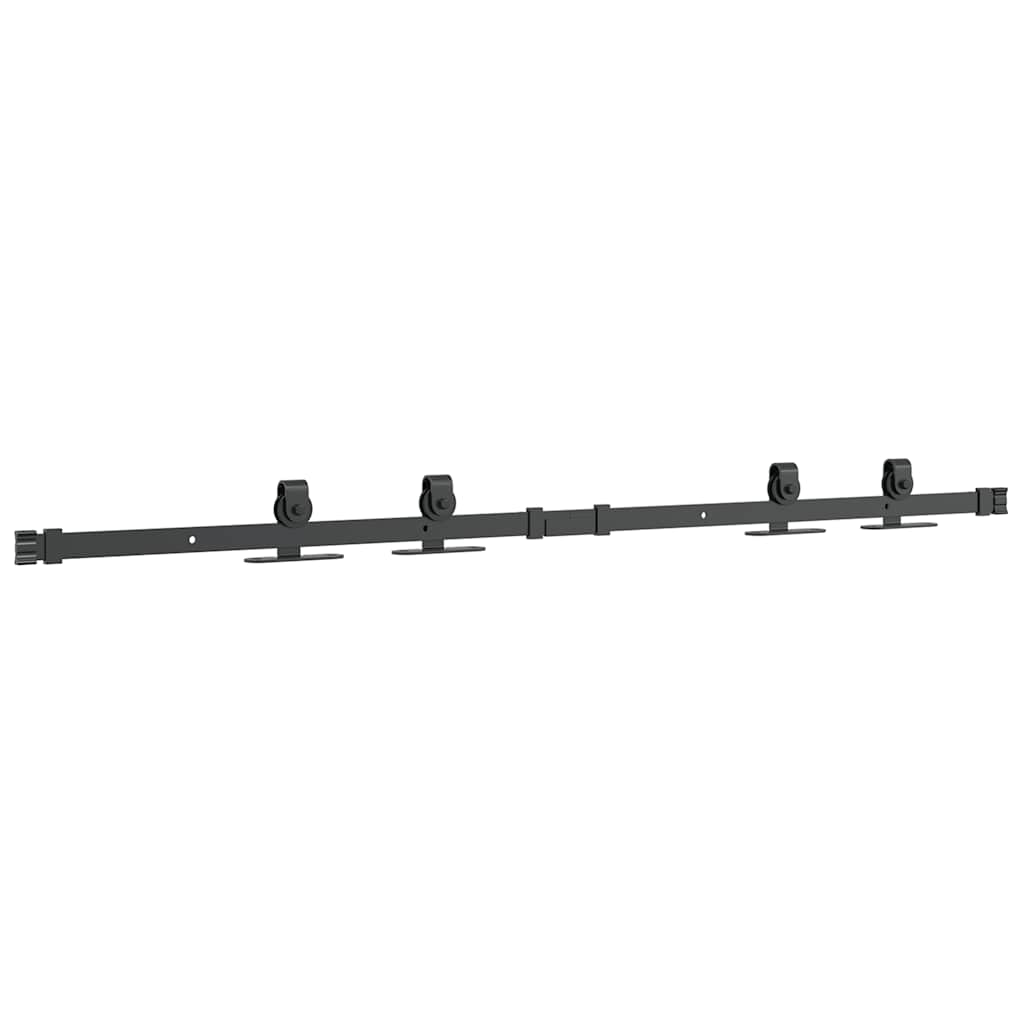 Komplet kliznih vrata ormarića 122 cm ugljični čelik