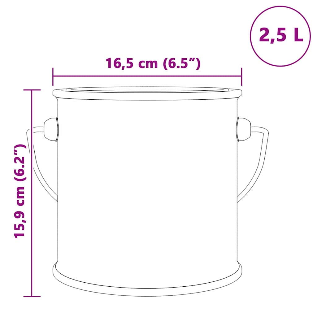 Boja za drvo Crna 2,5 L Zidni otisak