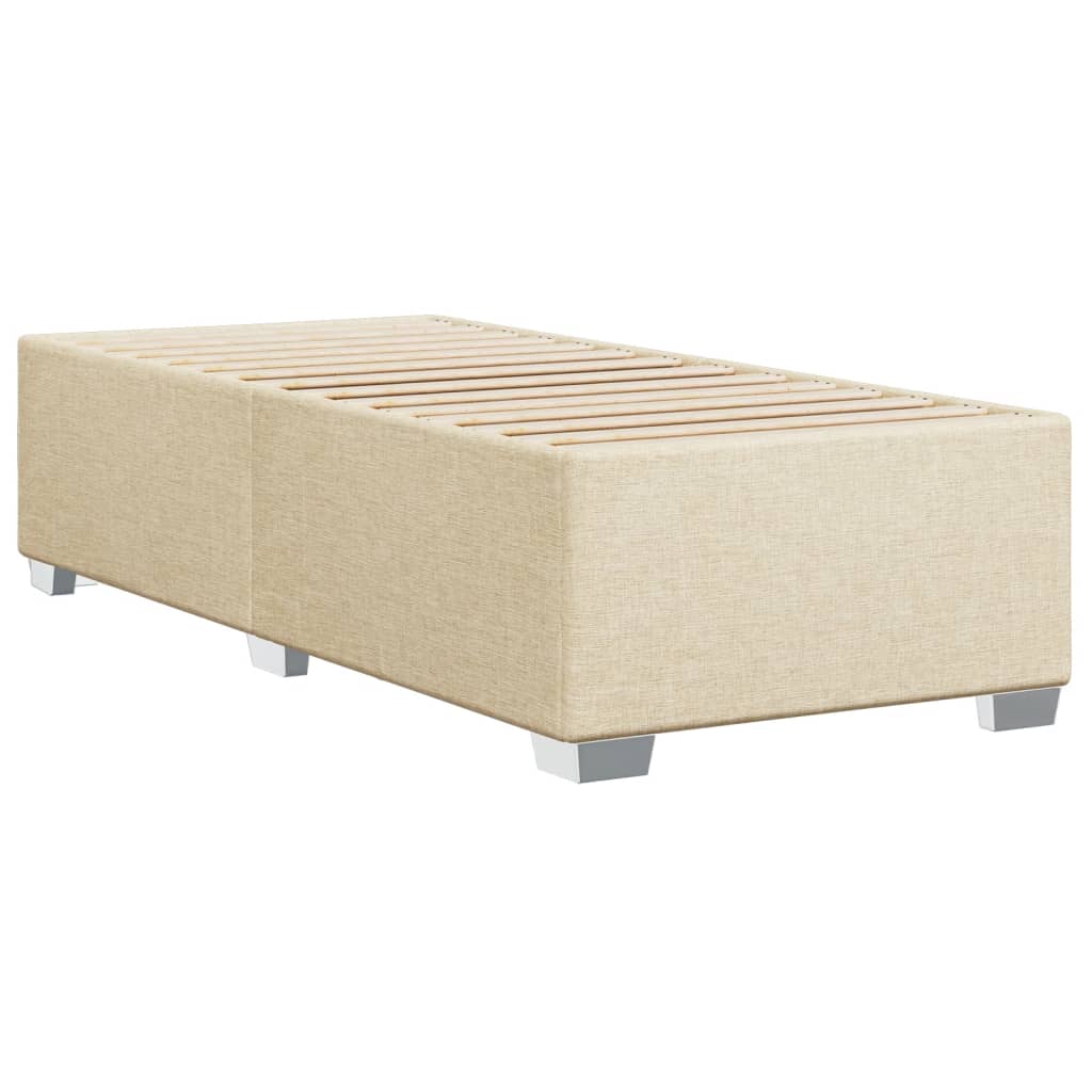 Okvir za krevet bez madraca krem 100 x 200 cm od tkanine