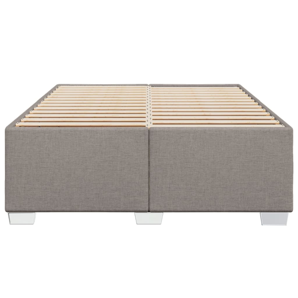 Okvir za krevet bez madraca smeđesivi 160x200 cm od tkanine