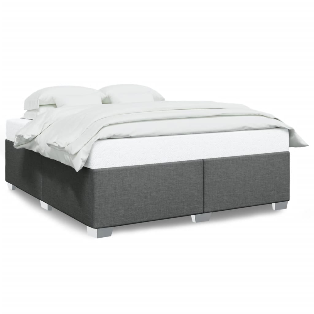 Okvir kreveta bez madraca tamnosivi 180x200 cm od tkanine