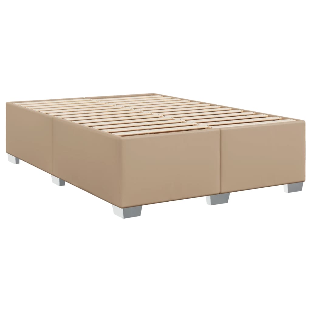 Okvir za krevet boja cappuccina 140x190 cm od umjetne kože