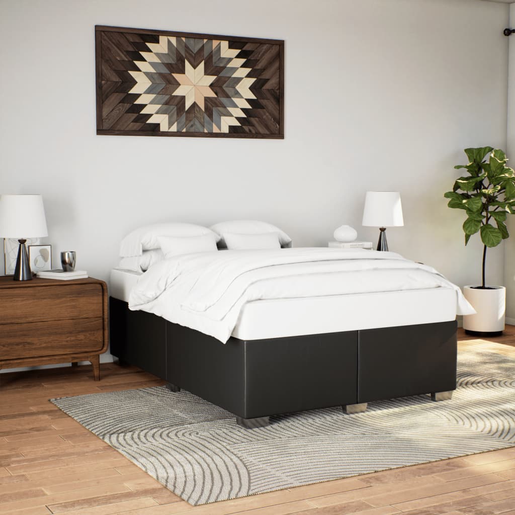 Okvir za krevet crni 140x200 cm od umjetne kože