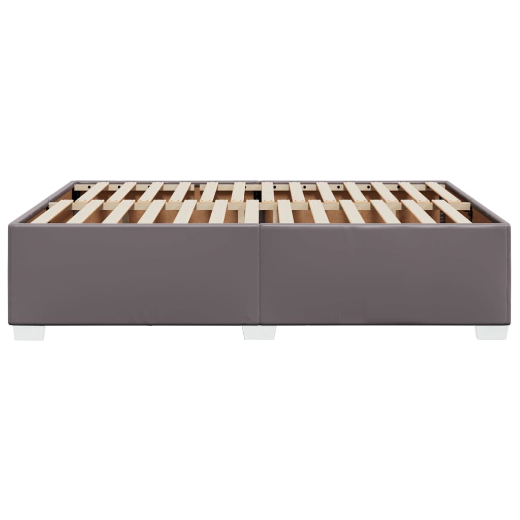 Okvir za krevet sivi 160x200 cm od umjetne kože