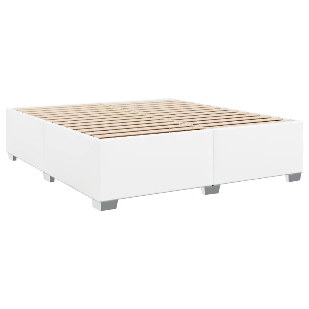 Okvir za krevet bijela 200x200 cm od umjetne kože