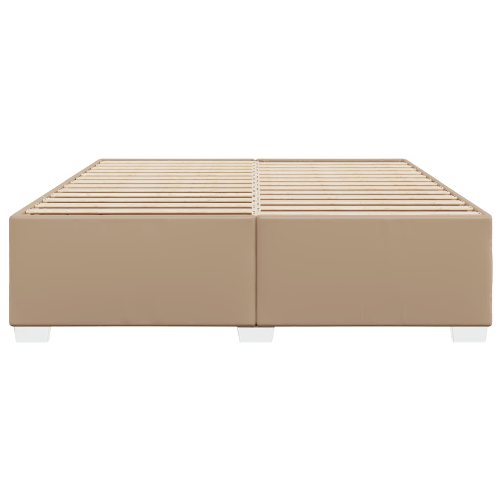 Okvir za krevet boja cappuccina 200x200 cm od umjetne kože