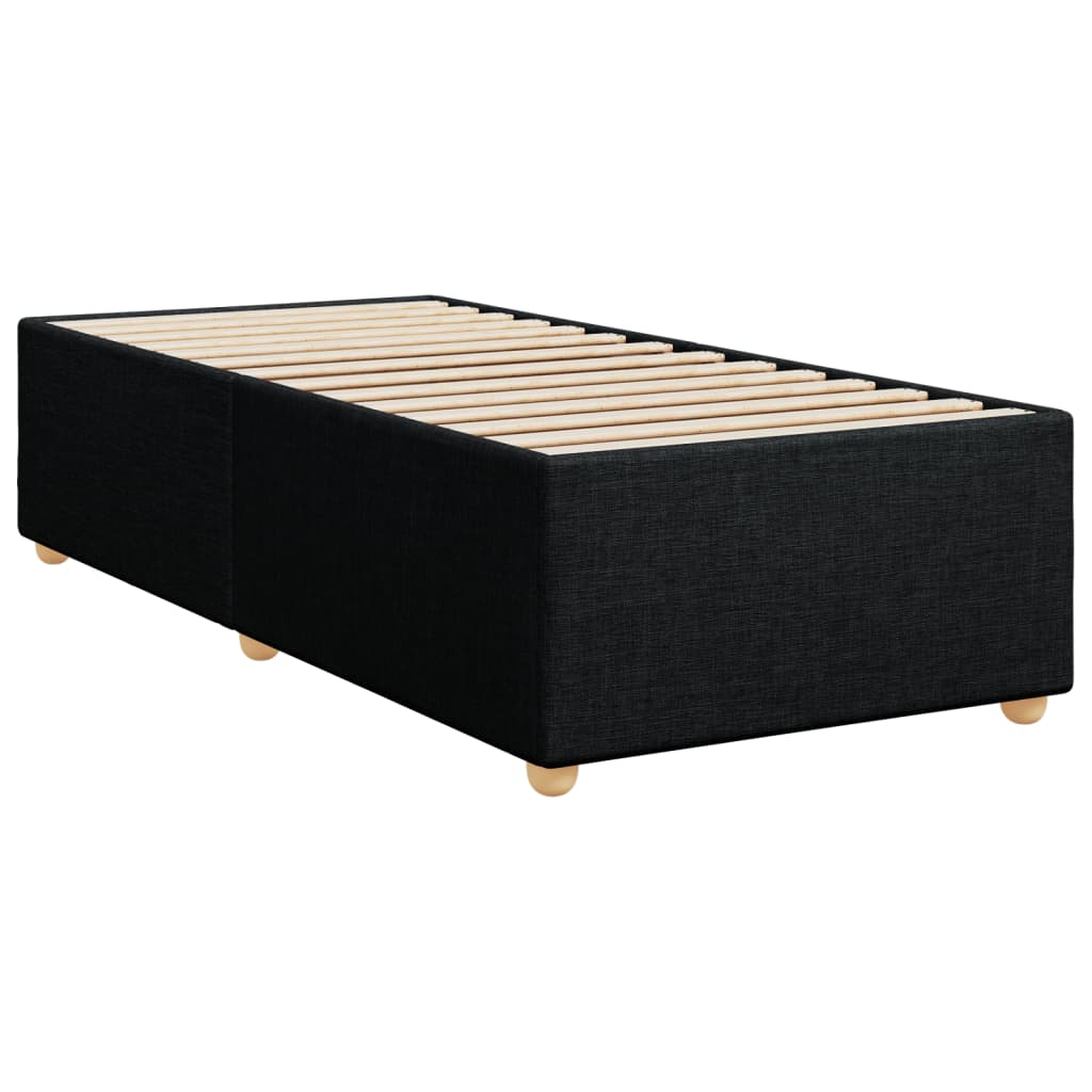 Okvir za krevet bez madraca crni 90x200cm od tkanine