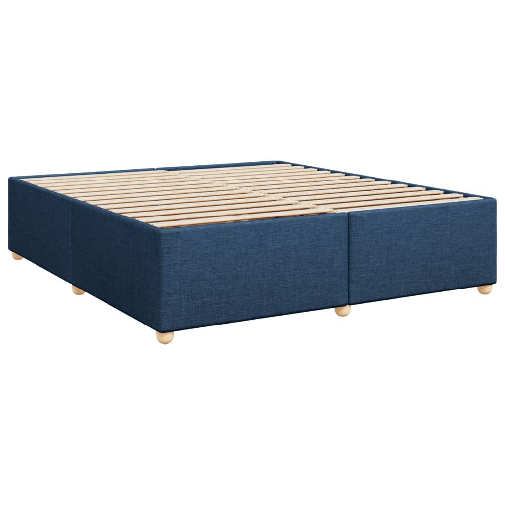 Okvir za krevet bez madraca plavi 200x200 cm od tkanine