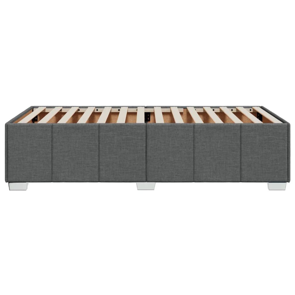 Okvir za krevet bez madraca tamnosivi 90x200 cm od tkanine