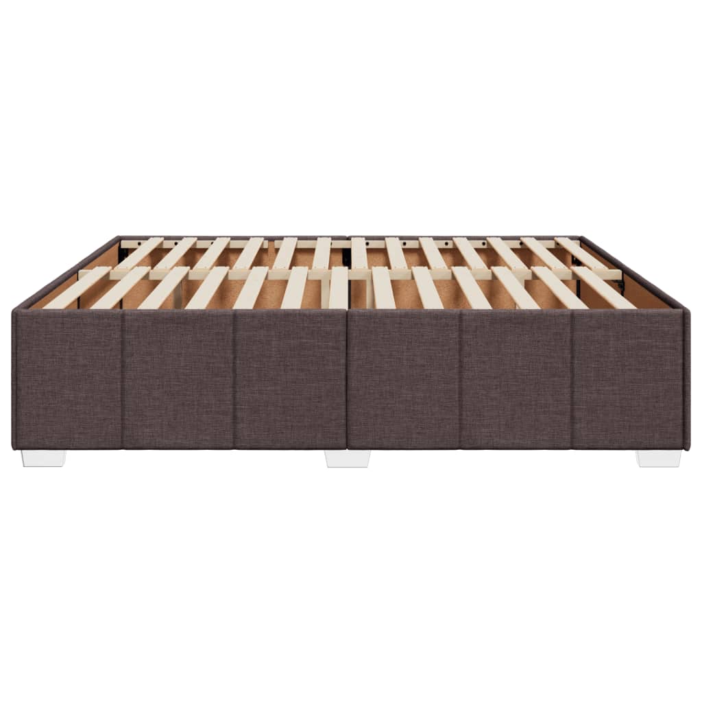 Okvir za krevet bez madraca tamnosmeđi 200x200 cm od tkanine