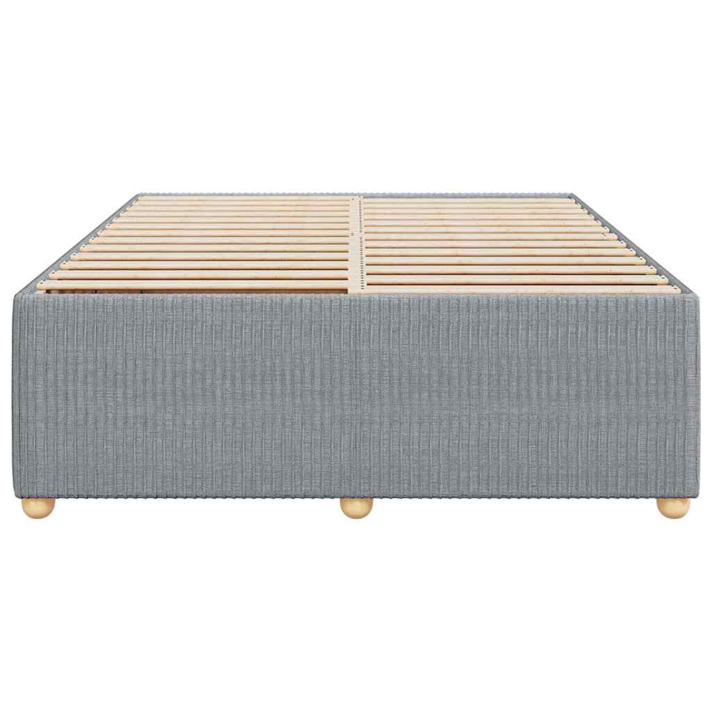 Okvir za krevet bez madraca svjetlosivi 140 x 190 cm od tkanine