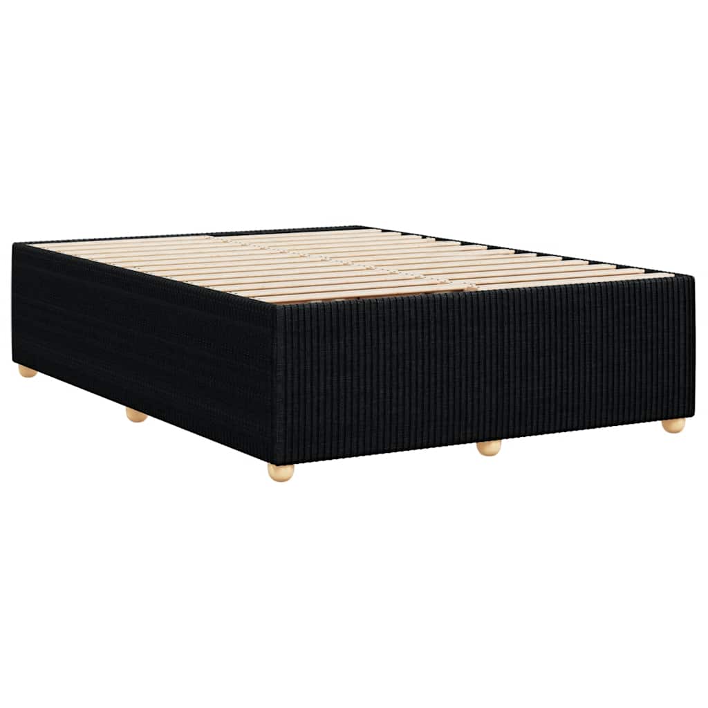 Okvir za krevet bez madraca crni 140 x 190 cm od tkanine