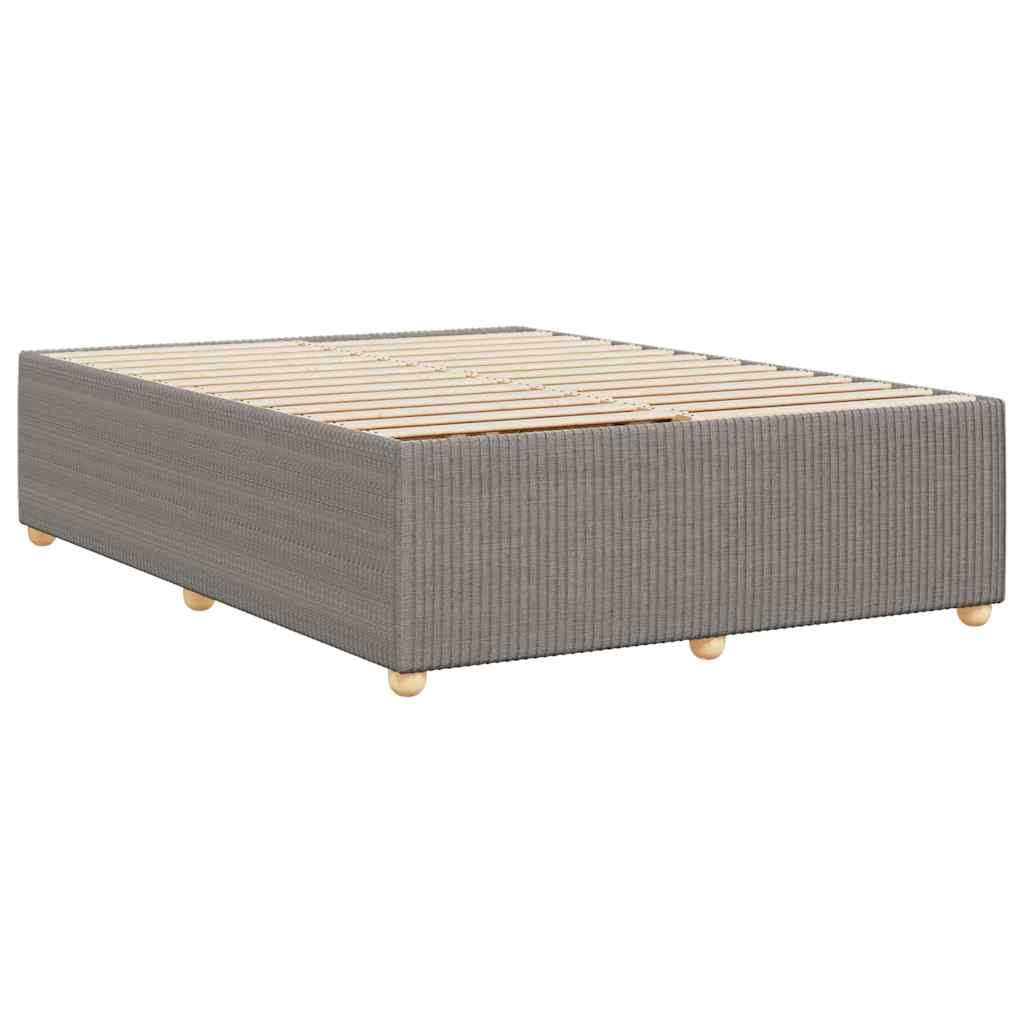 Okvir za krevet bez madraca smeđesivi 140 x 190 cm od tkanine