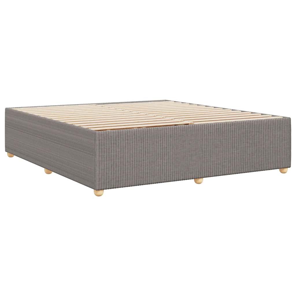 Okvir za krevet bez madraca smeđesivi 200x200 cm od tkanine