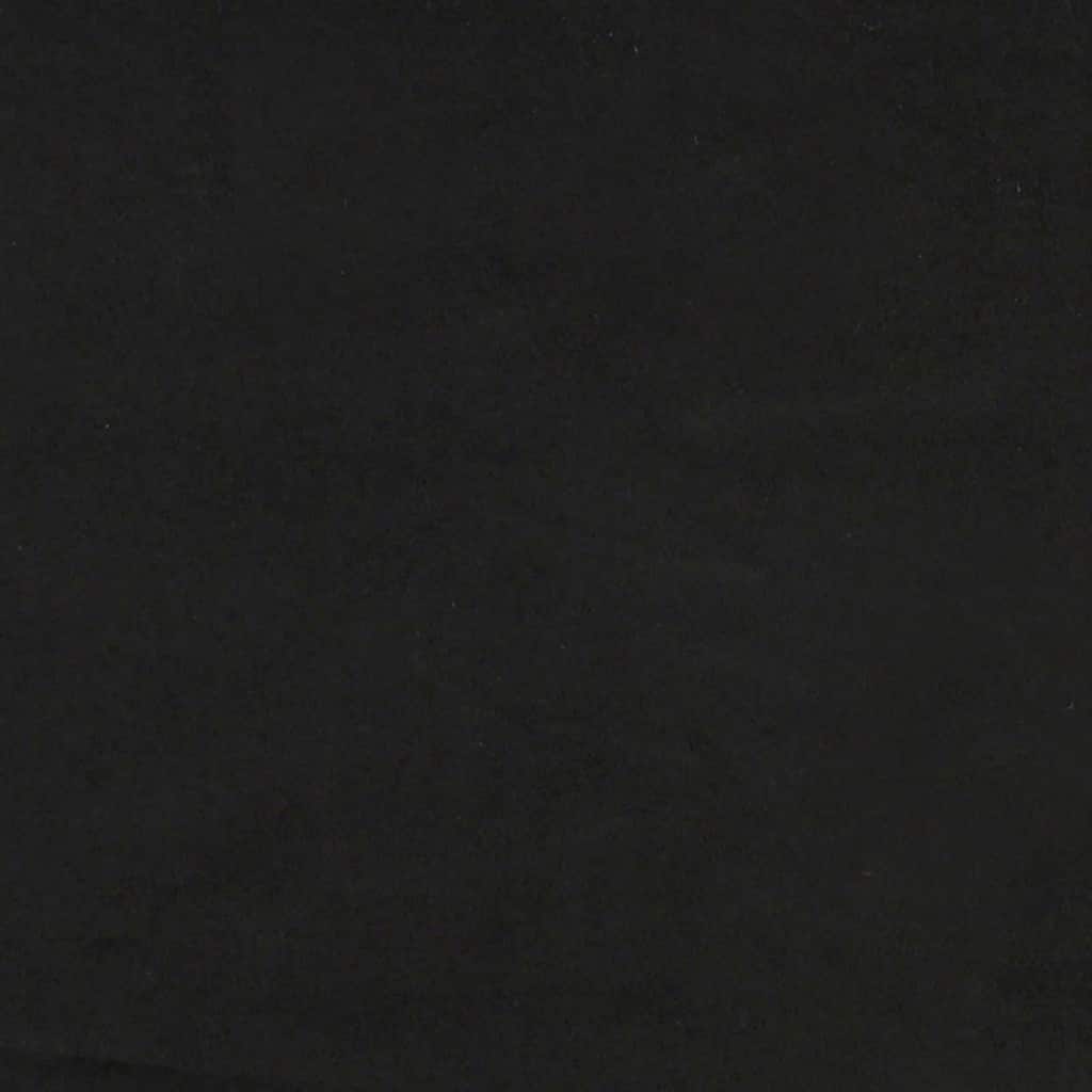 Okvir za krevet bez madraca crni 140x200 cm baršunasti