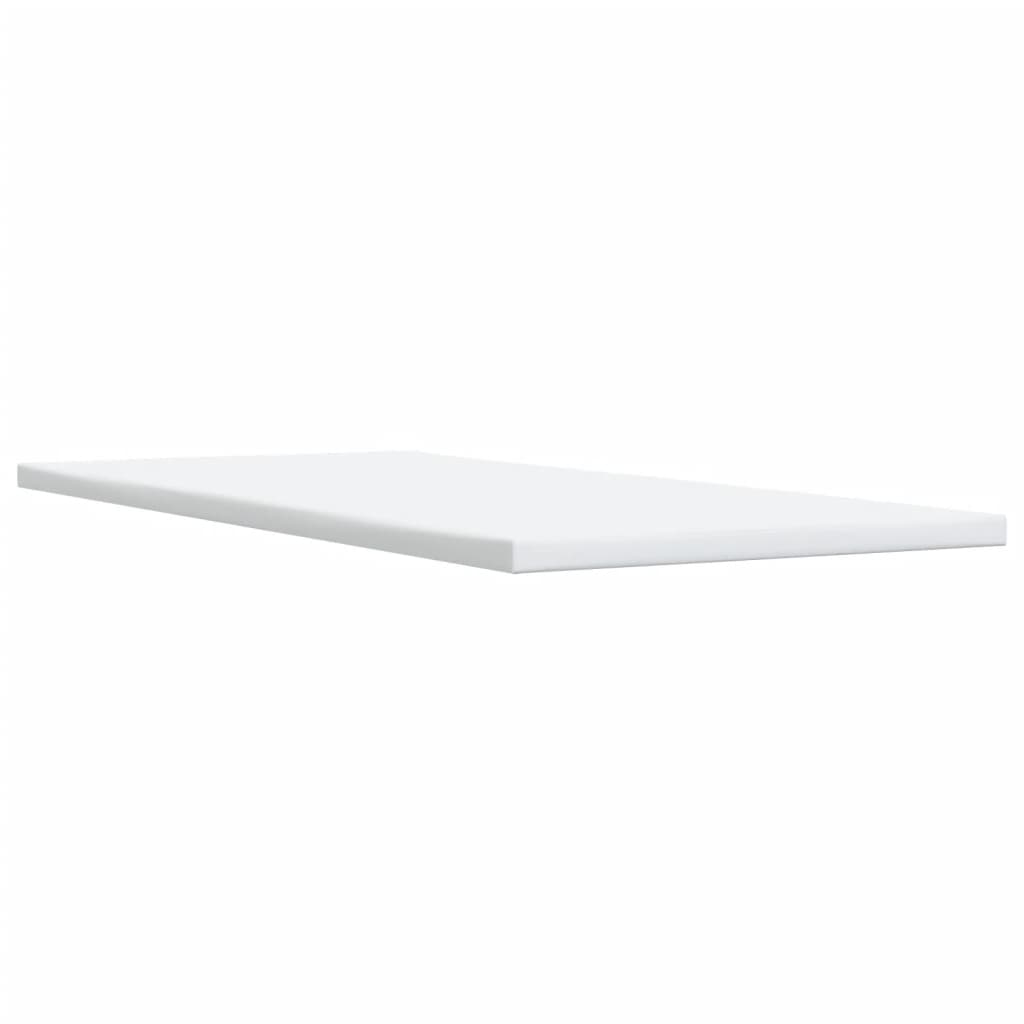 Krevet s oprugama i madracem bijeli 90 x 190 cm od umjetne kože