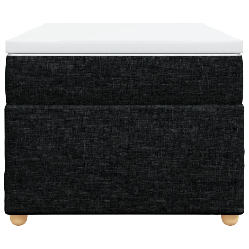 Box spring krevet s madracem crni 90x190 cm od tkanine