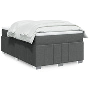 Krevet box spring s madracem tamnosivi 120 x 190 cm tkanina
