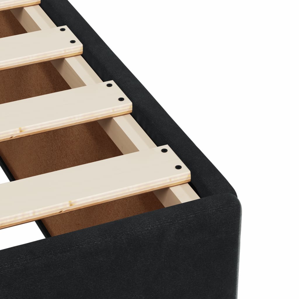 Box spring krevet s madracem crni 90x190 cm baršunasti