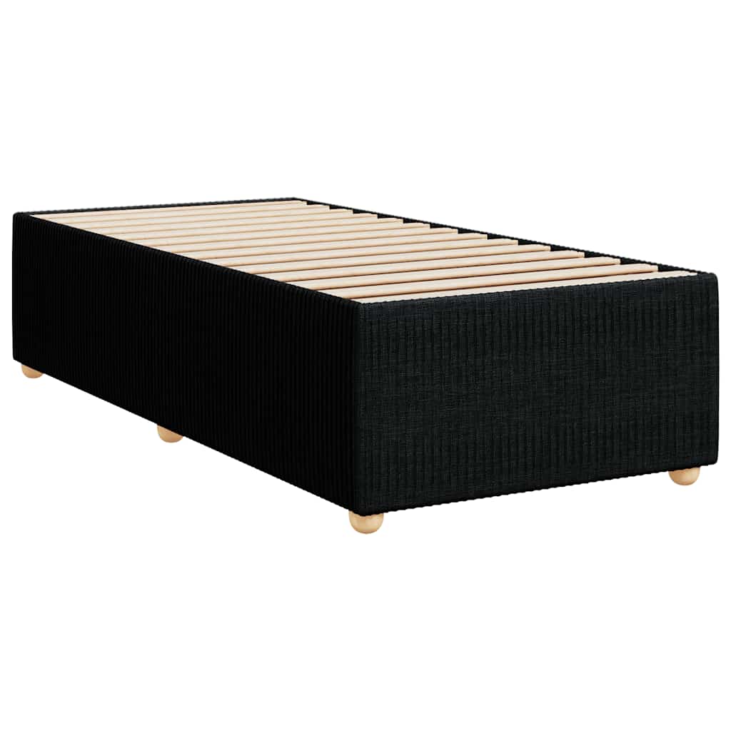 Box spring krevet s madracem crni 80 x 200 cm od tkanine