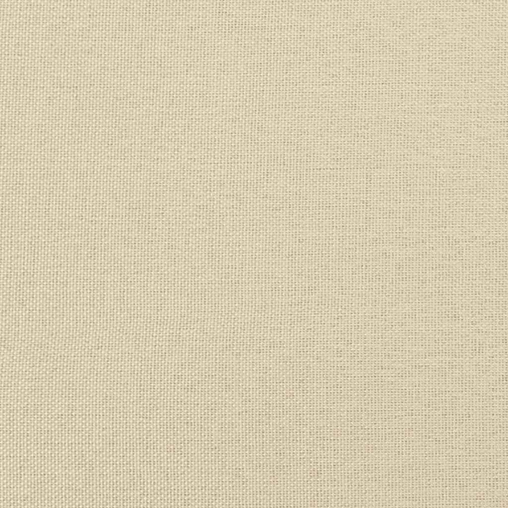 Krevet s oprugama i madracem krem 180x200 cm od tkanine