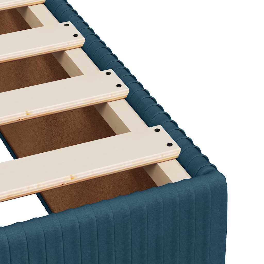 Box spring krevet s madracem plavi 80 x 200 cm baršunasti
