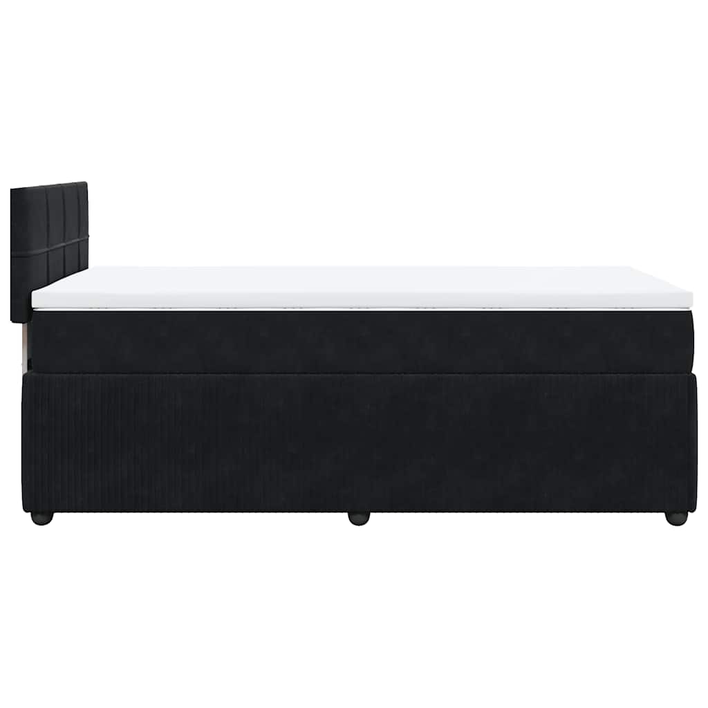 Box spring krevet s madracem crni 90x190 cm baršunasti