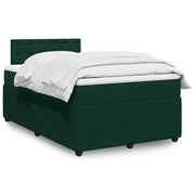 Box spring krevet s madracem tamnozeleni 120x200 cm baršunasti