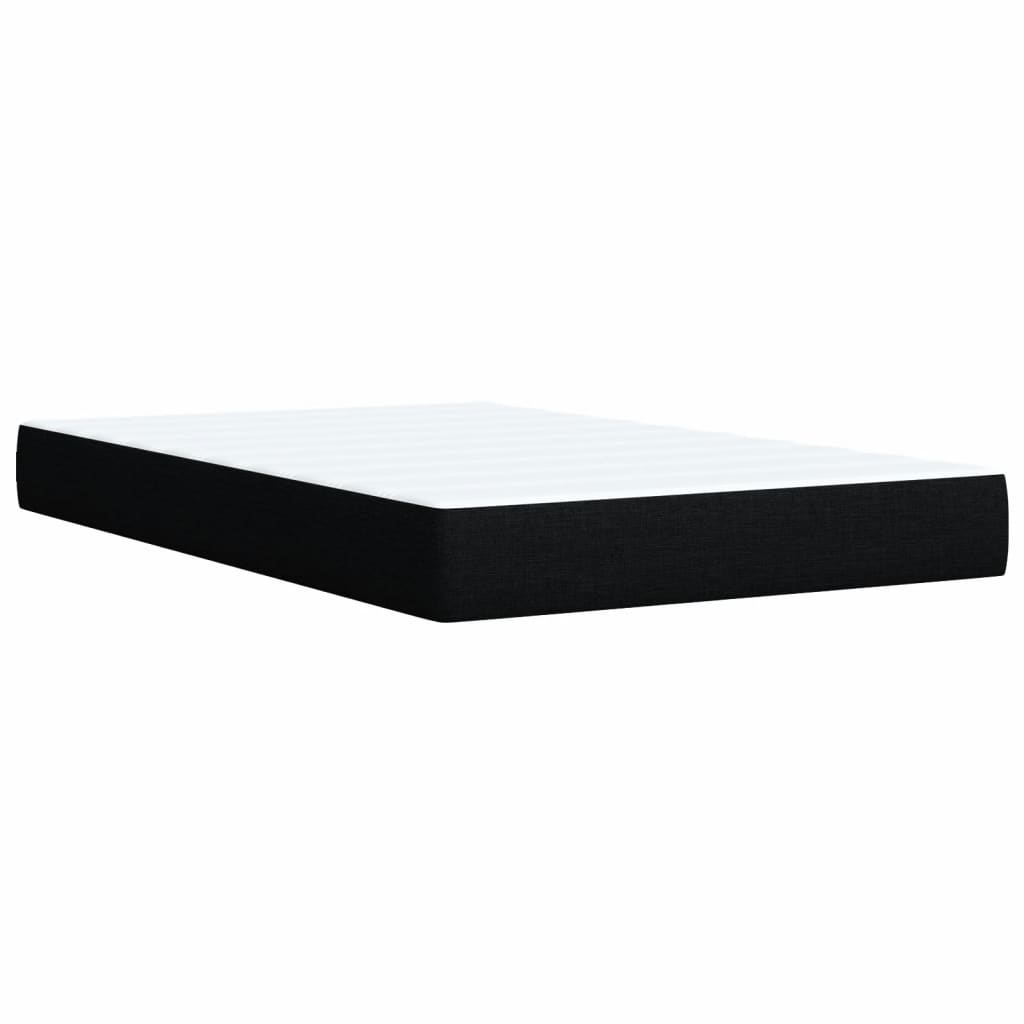 Box spring krevet s madracem crni 90x190 cm od tkanine
