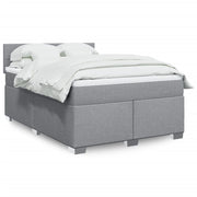 Krevet box spring s madracem svjetlosiva 160x200 cm tkanina