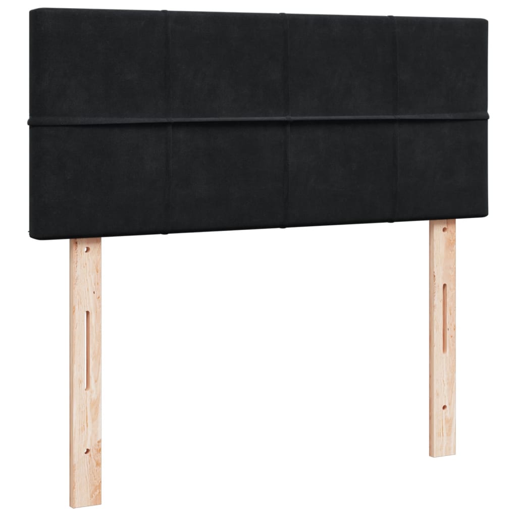 Box spring krevet s madracem crni 120 x 200 cm baršunasti