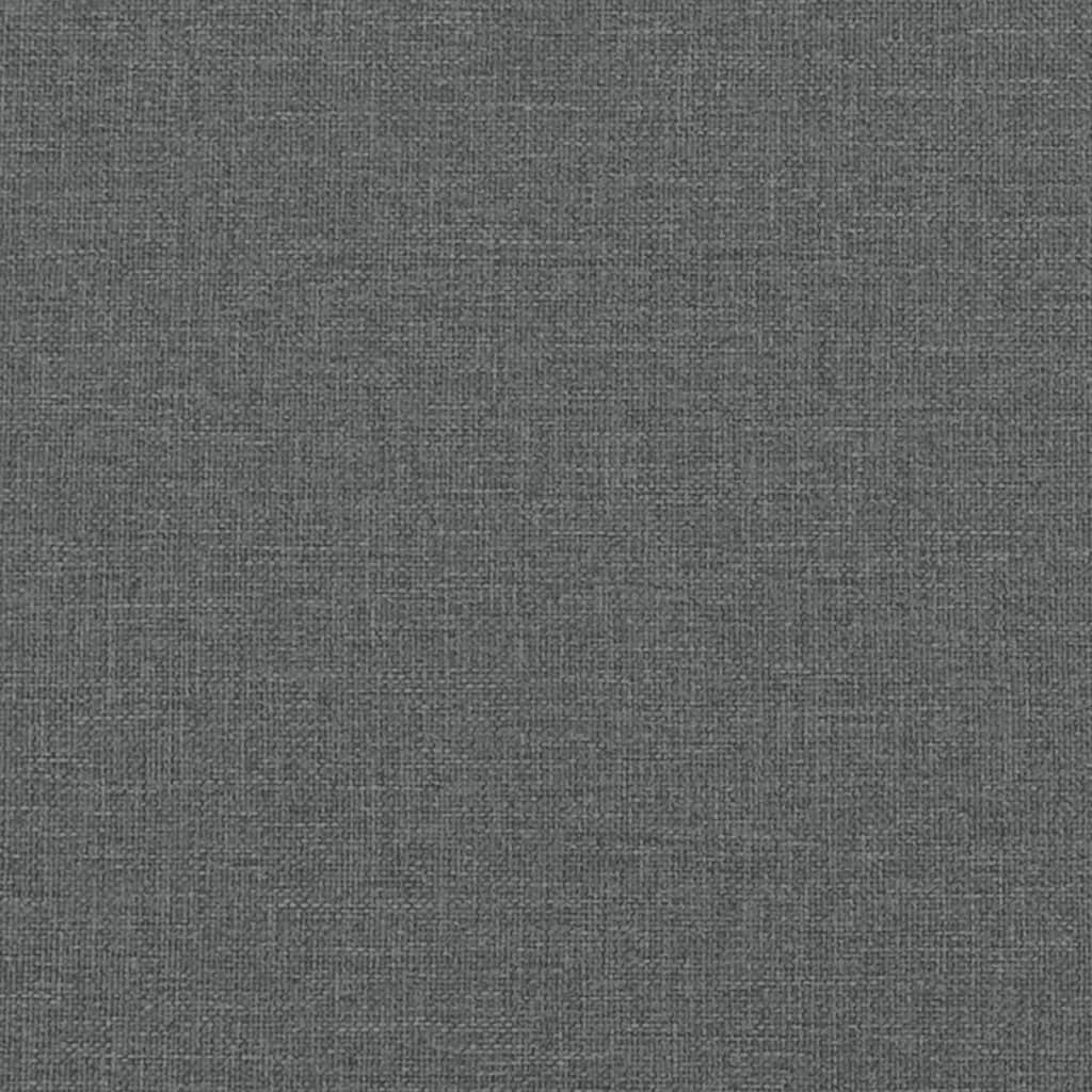 Krevet box spring s madracem tamnosivi 120 x 190 cm tkanina