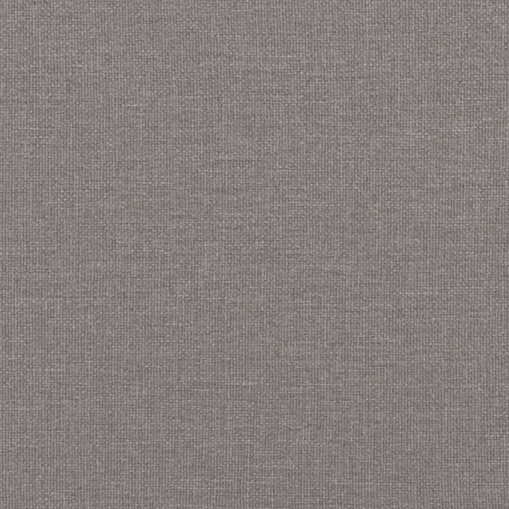Krevet s oprugama i madracem smeđesivi 100 x 200 cm od tkanine
