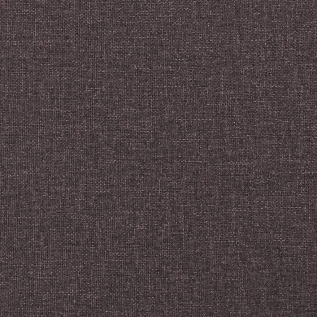 Krevet s oprugama i madracem tamnosmeđi 120 x 200 cm od tkanine